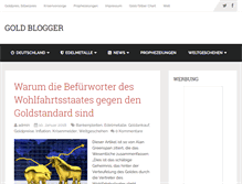Tablet Screenshot of goldblogger.de